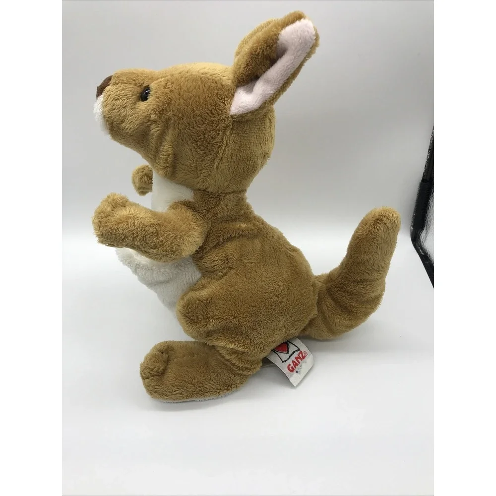 Ganz Webkinz Kangaroo Brown White Plush HM180 